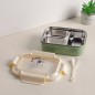 Lunch Box avec Compartiments Inox & Couvercle Hermétique