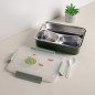 Lunch Box avec Compartiments Inox & Couvercle Hermétique
