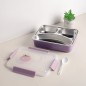 Lunch Box avec Compartiments Inox & Couvercle Hermétique