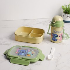 Set Lunch Box Stitch Avec Gourde & Cuillère