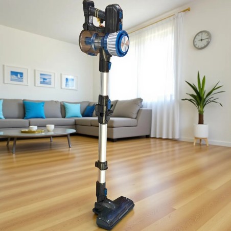 Aspirateur Sans Fil 150W Lithium Power Bleu - Florence HJC-2208