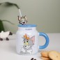 Mug Café en Céramique avec Paille Tom & Jerry Mug Café en Céramique avec Paille Tom & Jerry
