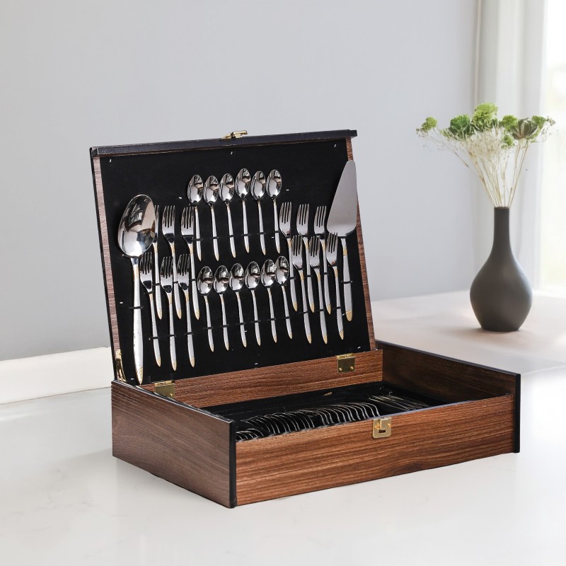 Coffret Ménagère 75 Pièces en Inox 18/10 – AYD D5 Coffret Ménagère 75 Pièces en Inox 18/10 – AYD D5