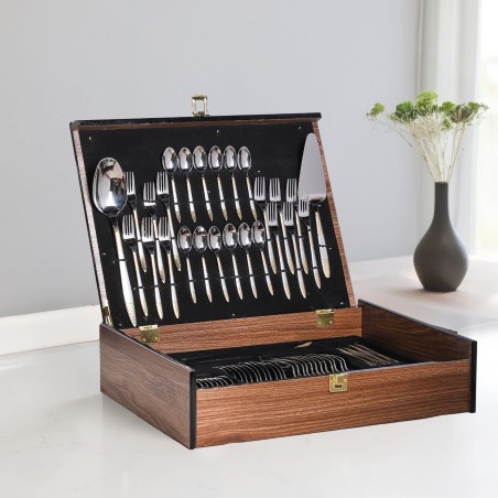 Coffret Ménagère 75 Pièces en Inox 18/10 – AYD D6