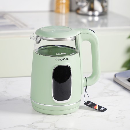 Bouilloire électrique 2200W 1,7L Vert - Lexical LEK-1462-7