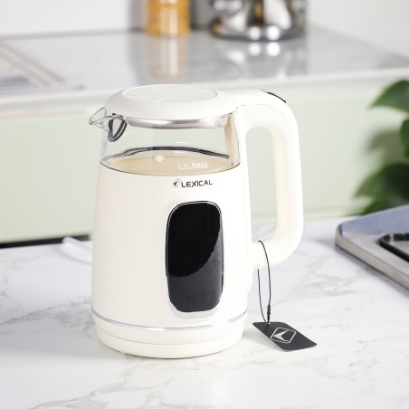 Bouilloire électrique 2200W 1,7L Créme - Lexical LEK-1462-7