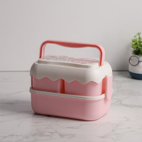 Lunch Box 2 Niveaux avec Couverts