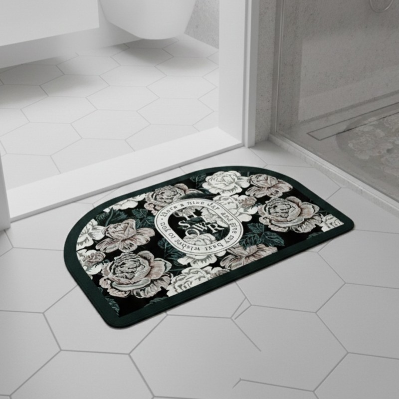 Tapis de Sol Demi-Lune Antidérapant