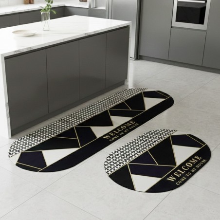 Set de 2 Tapis Salle de Bain Antidérapants