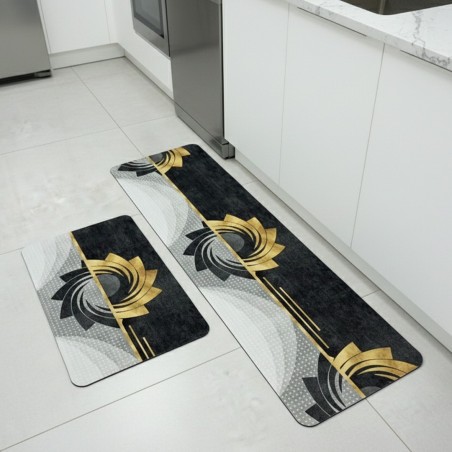 Set de 2 Tapis Salle de Bain Antidérapants