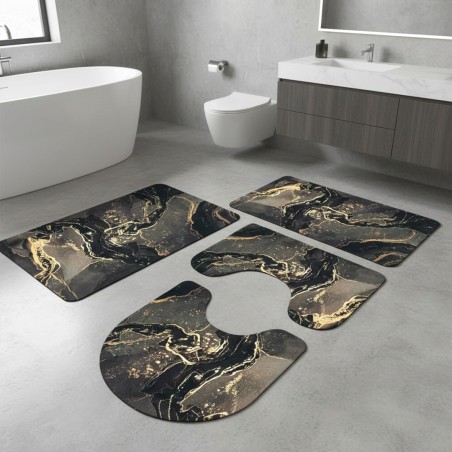 Set de 4 Tapis Salle Bain Antidérapants