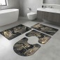Set de 4 Tapis Salle Bain Antidérapants