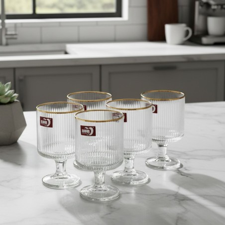 Service à Verres sur Pied 6 Pièces