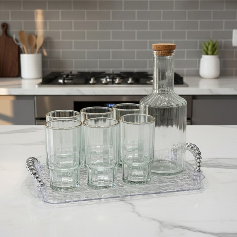 Service à Eau en Verre  7 Pièces