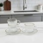 Service à Café au lait en Verre 12 Pièces Service à Café au lait en Verre 12 Pièces