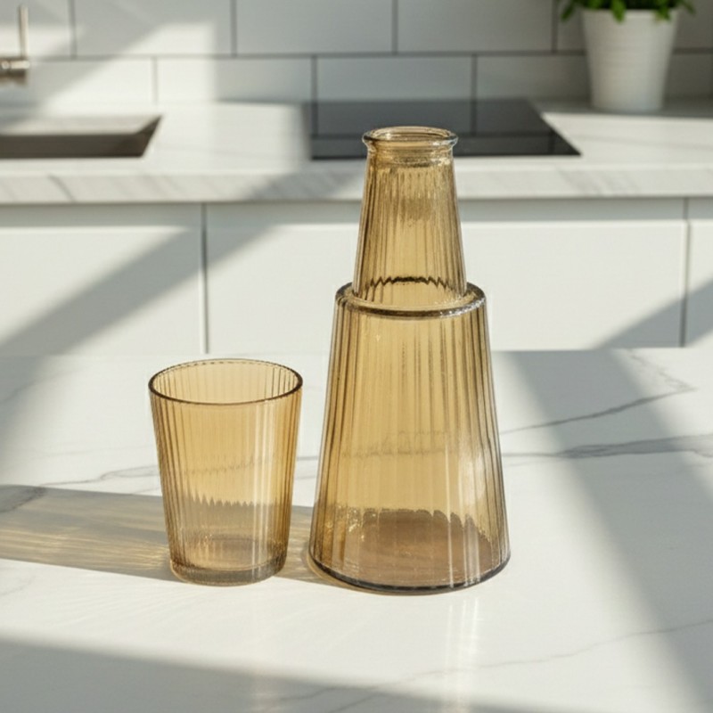 Carafe avec Verre Miel