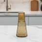 Carafe avec Verre Martelée Miel