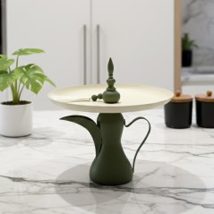 Présentoir à Gâteaux 26 cm Design Dallah en Métal