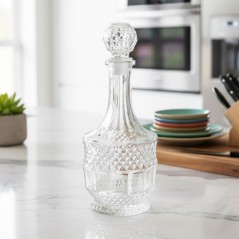 Carafe en Verre Gravé 900 ml avec Bouchon