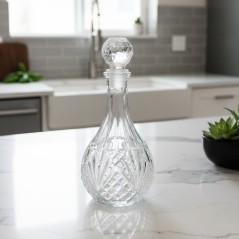 Carafe en Verre Gravé 900 ml avec Bouchon