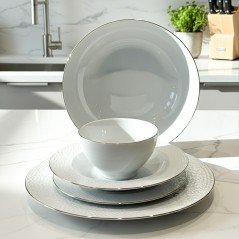 Service de Table en Porcelaine 25 Pièces