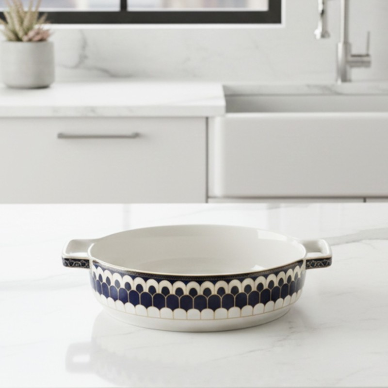 Plat à Four Rond 22 cm en Céramique