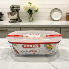 Boîte Rectangulaire 20x17 cm Cook & Heat – Pyrex