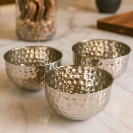 Série de Saladiers Martelés 3 Pièces