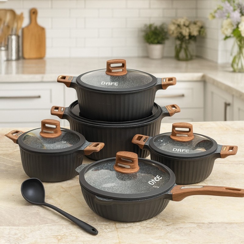 Batterie de Cuisine 11 Pièces Granite