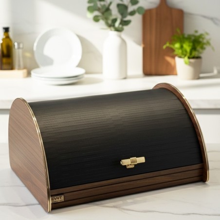 Boîte à Pain en Bois 36 cm