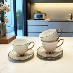 Service à Café au Lait 12 Pièces en Céramique