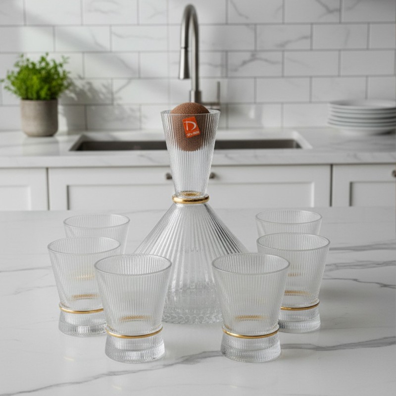 Service à Eau en Verre 7 Pièces