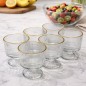 Set de 6 Coupes à Dessert en Verre Texturé