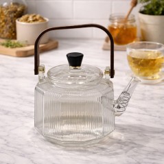 Théière en Verre 800ML Bec Filtrant