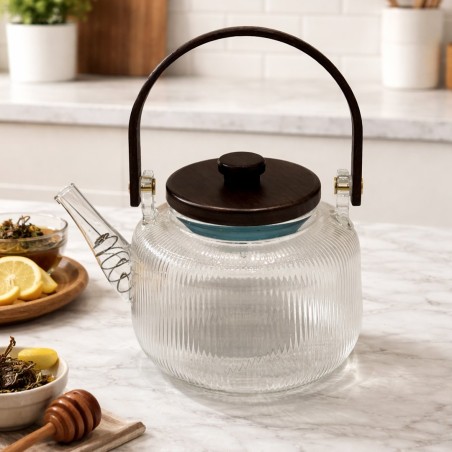 Théière en Verre 800ML Bec Filtrant
