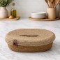 Panier de Rangement Tressé avec Couvercle Panier de Rangement Tressé avec Couvercle
