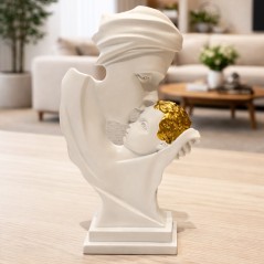 Statue Décorative Mère & Enfant en Résine