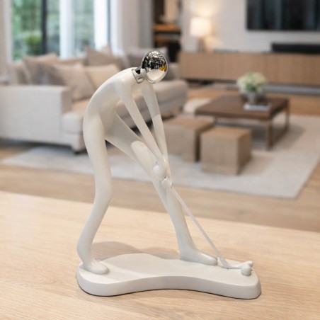Statue Décorative Homme Abstrait en Résine