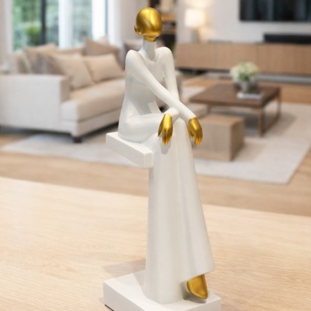 Statue Décorative Femme Élégante en Rèsine