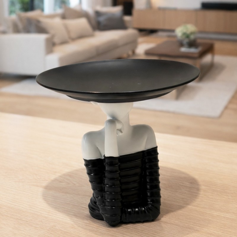 Présentoir Décoratif Sculptural en Rèsine