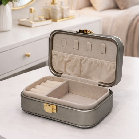 Coffret à Bijoux Compact avec Miroir