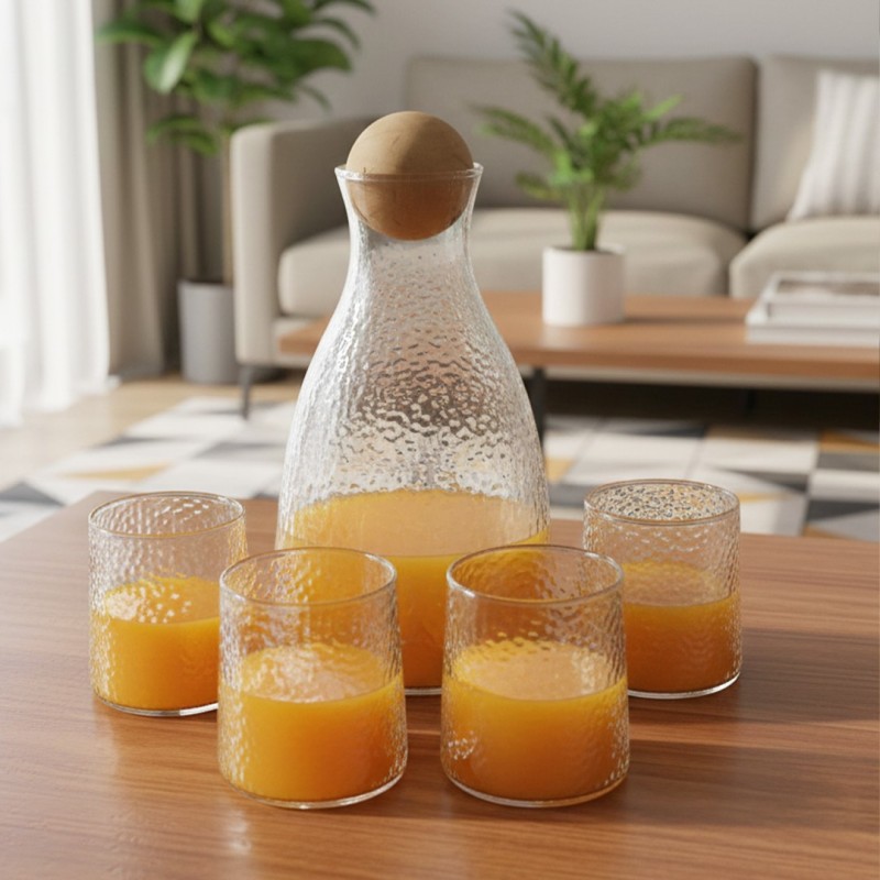 Service à eau 7 Pièces Avec Carafe en Verre