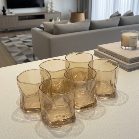 Service de Verres à Eau en Verre 6 Pièces