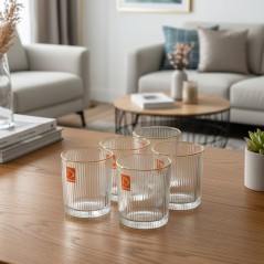 Service de Verres à Eau en Verre 6 Pièces