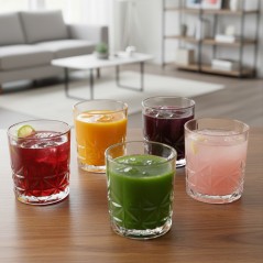 Service de Verres à Eau en Verre 6 Pièces