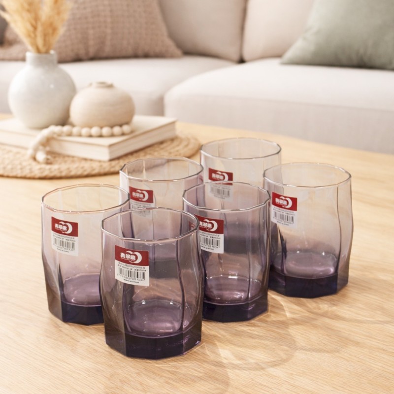 Service de Verres à Eau en Verre 6 Pièces