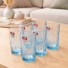 Service de Verres à Jus en Verre 6 Pièces