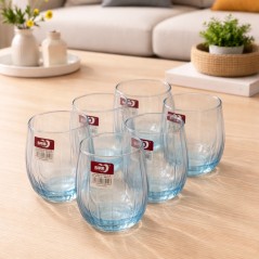 Service de Verres à Eau en Verre 6 Pièces