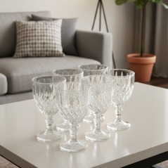 Service de Verres à Jus en Verre 6 Pièces