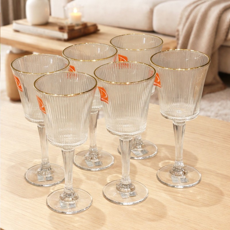 Service de Verres à Jus en Verre 6 Pièces